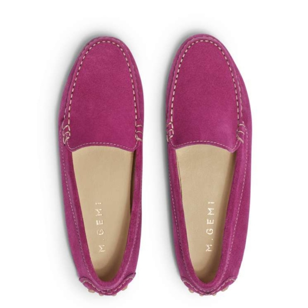M. GEMI Felize Moccasin Magenta Size 7 EUC